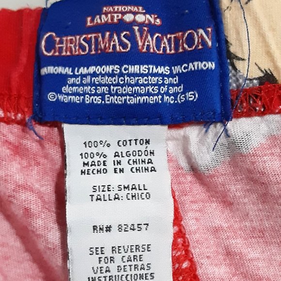 National Lampoons Christmas Vacation Lounge Pants Size Small Clark Griswold - Picture 3 of 4